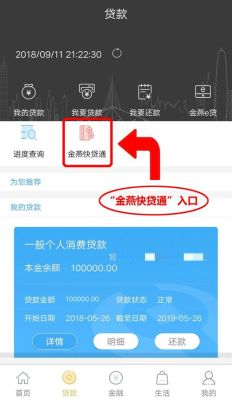 金燕快贷通怎么用？银行app哪个有快贷