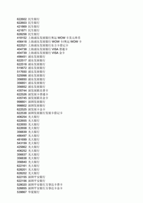 帐号开头数字表示什么？31开头的是哪个银行