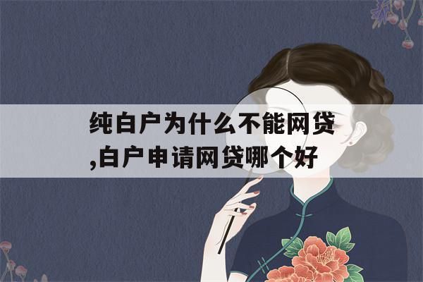 白户能申请微业贷吗？（白户做哪个网贷能下款）