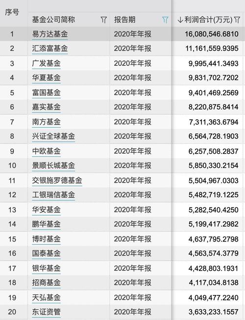 2020年基金前十名排行？（2020年看好哪个基金）