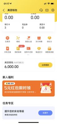 美团外卖怎么借钱？（美闭哪个平台可以借钱）