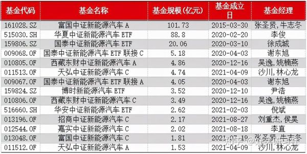 新能源汽车基金有哪些龙头基金？（哪个新能源汽车基金比较好）